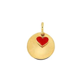 Anhänger mit Herz - Gelbgold in 9 Karat 375